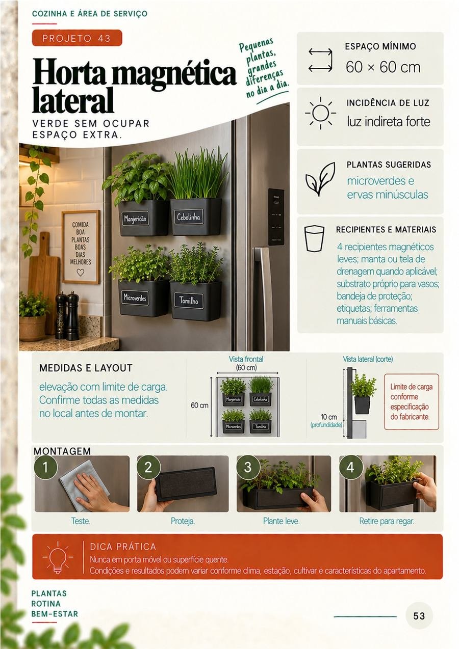 Horta magnética lateral